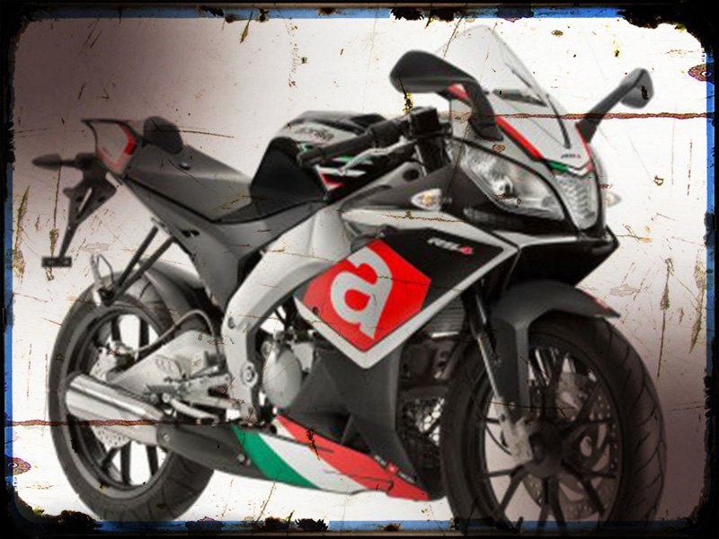 rs4 50 replica 1 A4 Photo Print Motorbike Vintage Aged