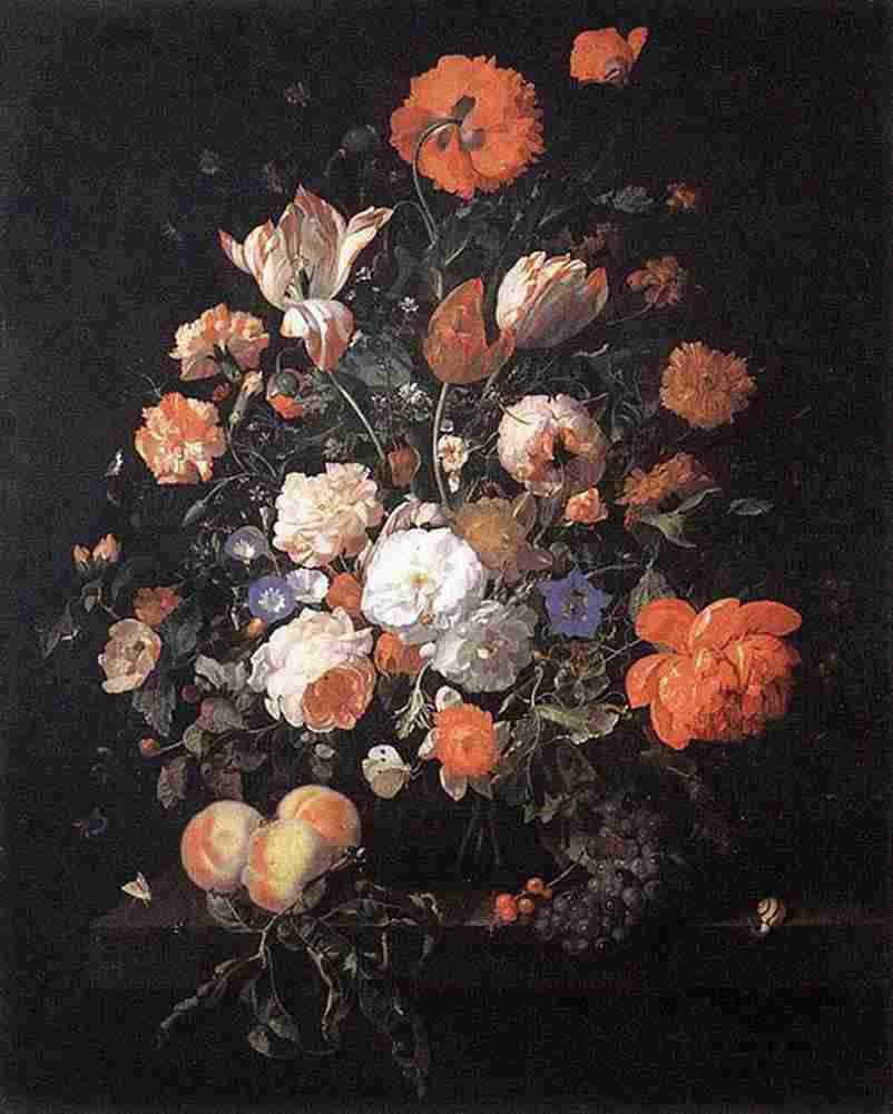 ru vase of flowers Art A4 Photo Print