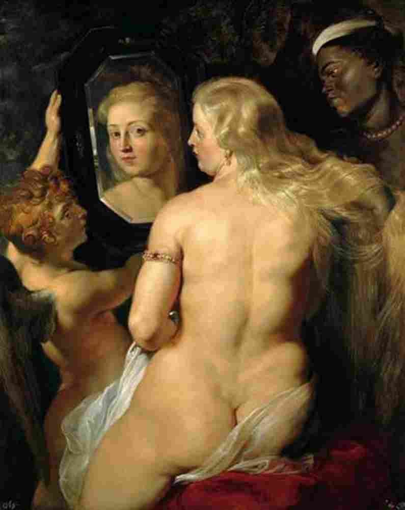 rub Venus at the Mirror Art A4 Photo Print