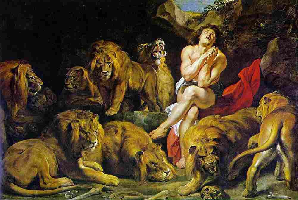 rub daniel in the lions den Art A4 Photo Print