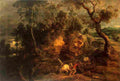 rubens Landscape with Stone Carriers Art A4 Photo Print