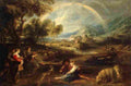 rubens Landscape with a Rainbow Art A4 Photo Print