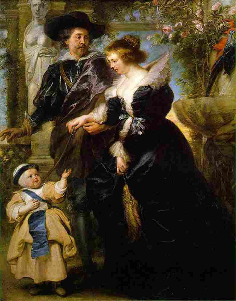 rubens Rubens his wife Helene Fourment and their son Peter Paul Art A4 Photo Print
