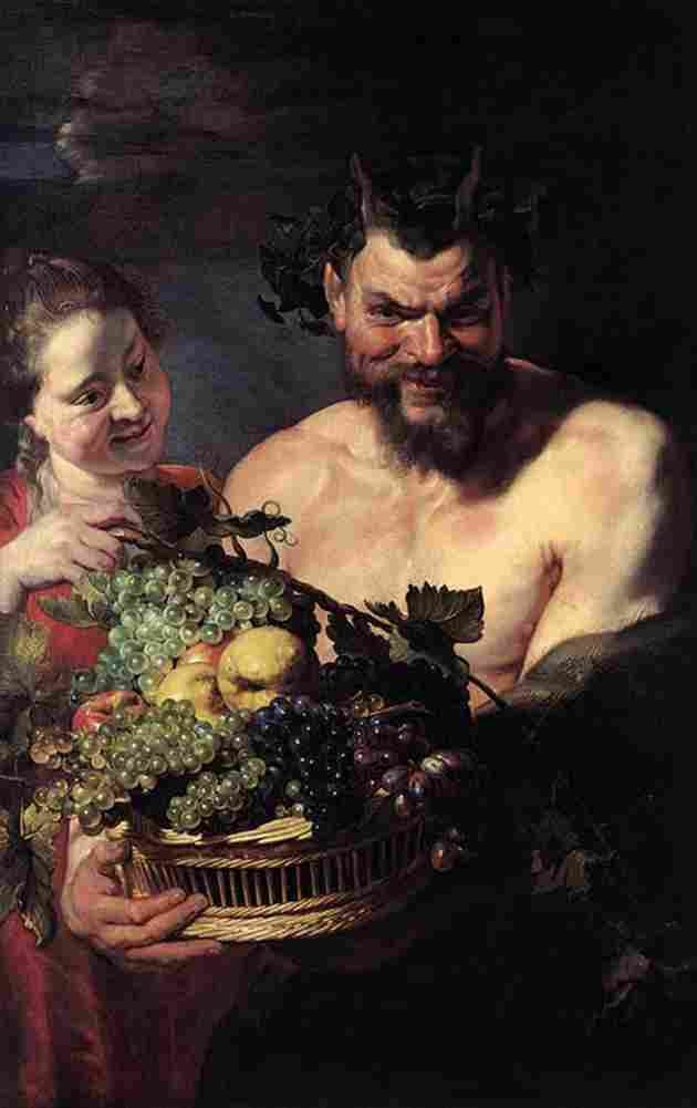 rubens Satyr and Girl Art A4 Photo Print