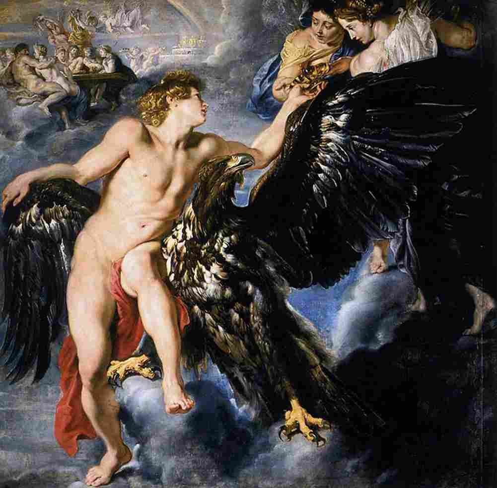 rubens The Abduction of Ganymede Art A4 Photo Print