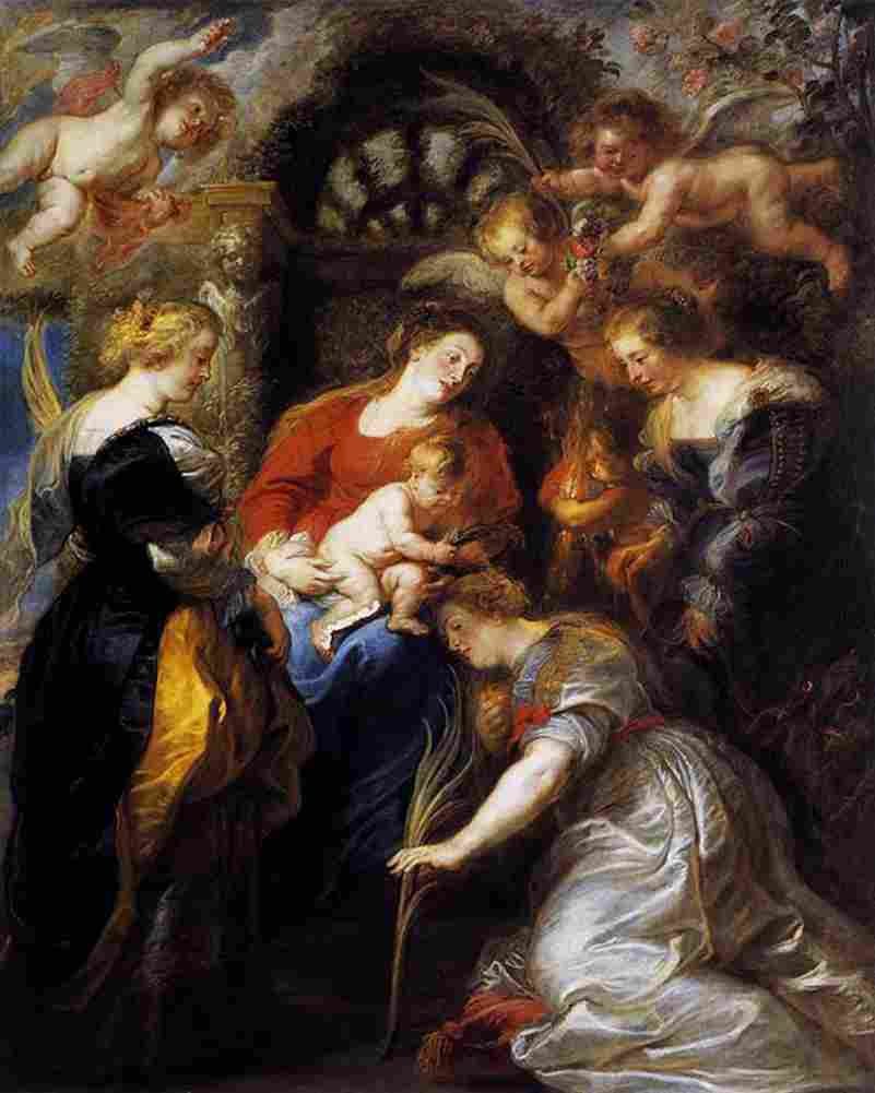 rubens The Crowning of Saint Catherine Art A4 Photo Print