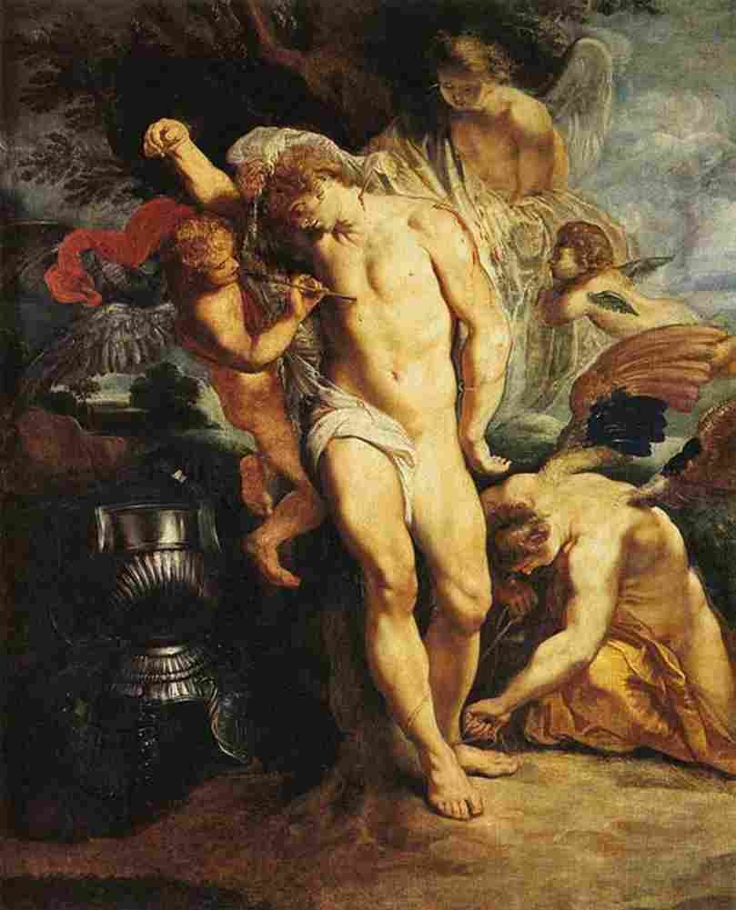 rubens The Martyrdom of Saint Sebastian Art A4 Photo Print