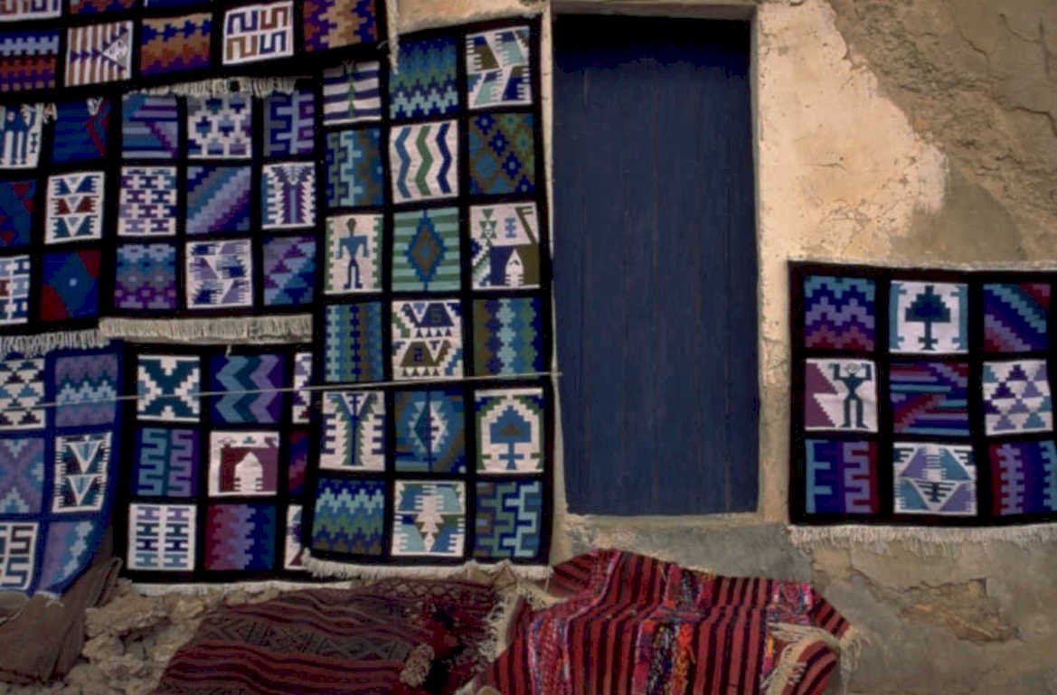 rugs textiles morocco 1980s 1990s A4 Photo Print