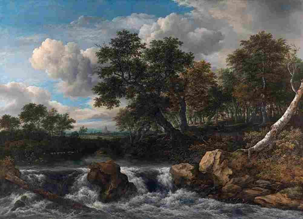 rui Landscape with Waterfall main Art A4 Photo Print