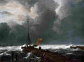 rui Rough Sea at a Jetty Art A4 Photo Print