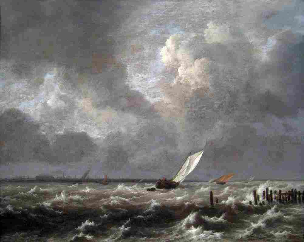 rui The Ij on a Stormy Day Art A4 Photo Print