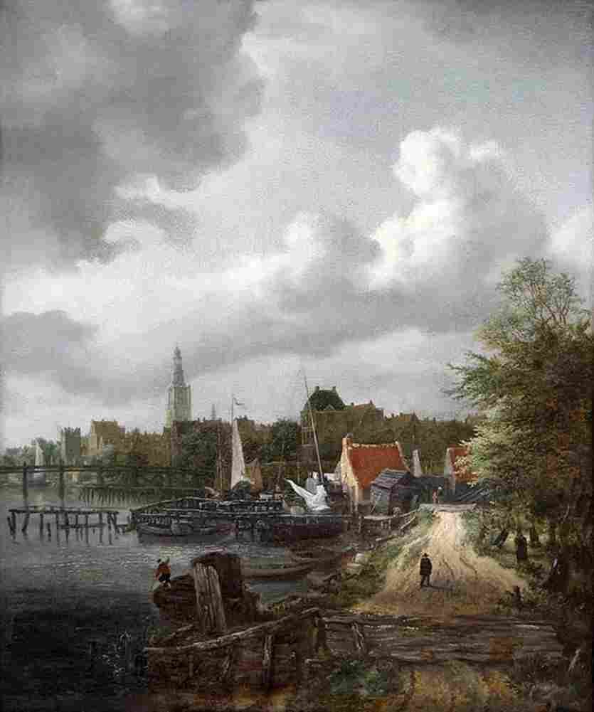 rui View of Binnen Amstel in Amsterdam Art A4 Photo Print