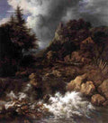 rui Waterfall in a Mountainous Northern Landscape Art A4 Photo Print