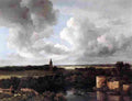 rui an extensive landscape with ruined castle and a church Art A4 Photo Print