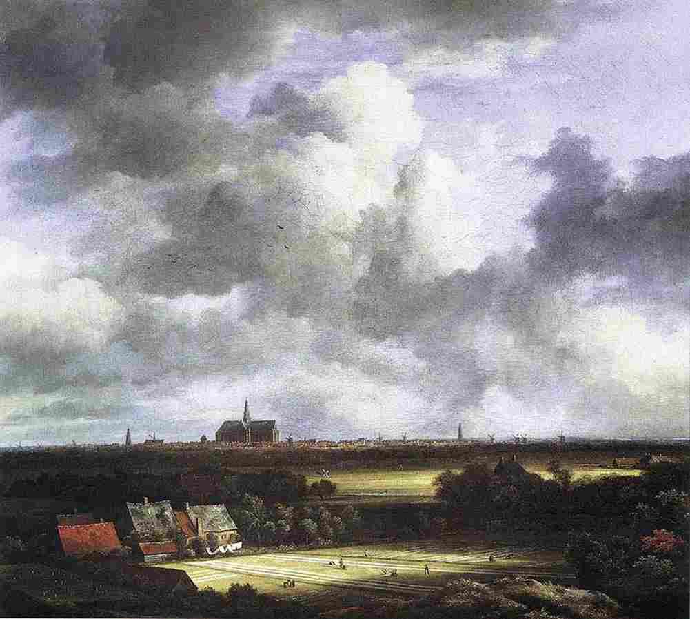 rui view of haarlem with bleaching grounds Art A4 Photo Print