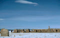 ruined adobe buildings Vintage A4 Photo Print