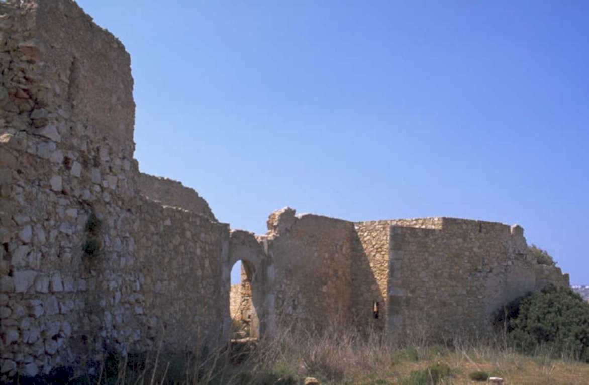 ruined stone fortress 1980s 1990s A4 Photo Print