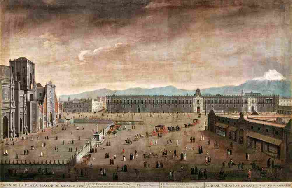 ruiz plaza mayor of mexico Art A4 Photo Print