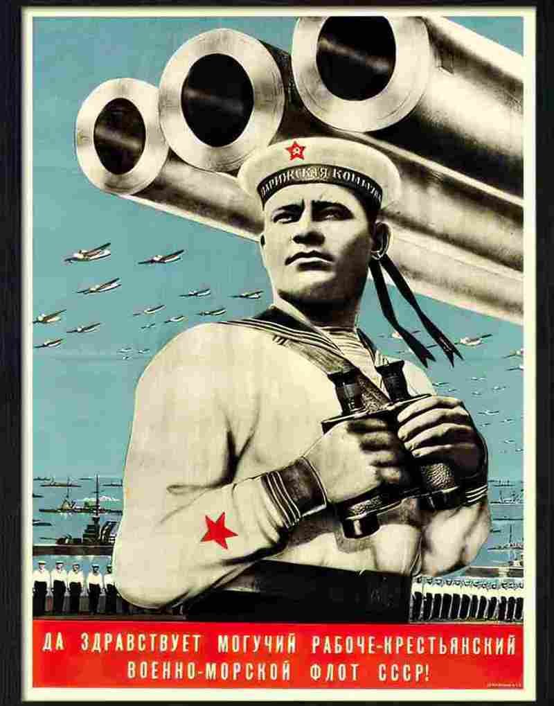 russian navy poster 1939 Advert A4 Photo Print