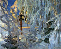 rusz The Cross in the Snow Art A4 Photo Print