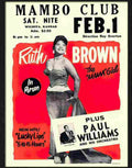 ruth brown concert poster 1950s Advert A4 Photo Print