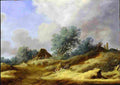 ruy Dune Landscape with Farmers Art A4 Photo Print