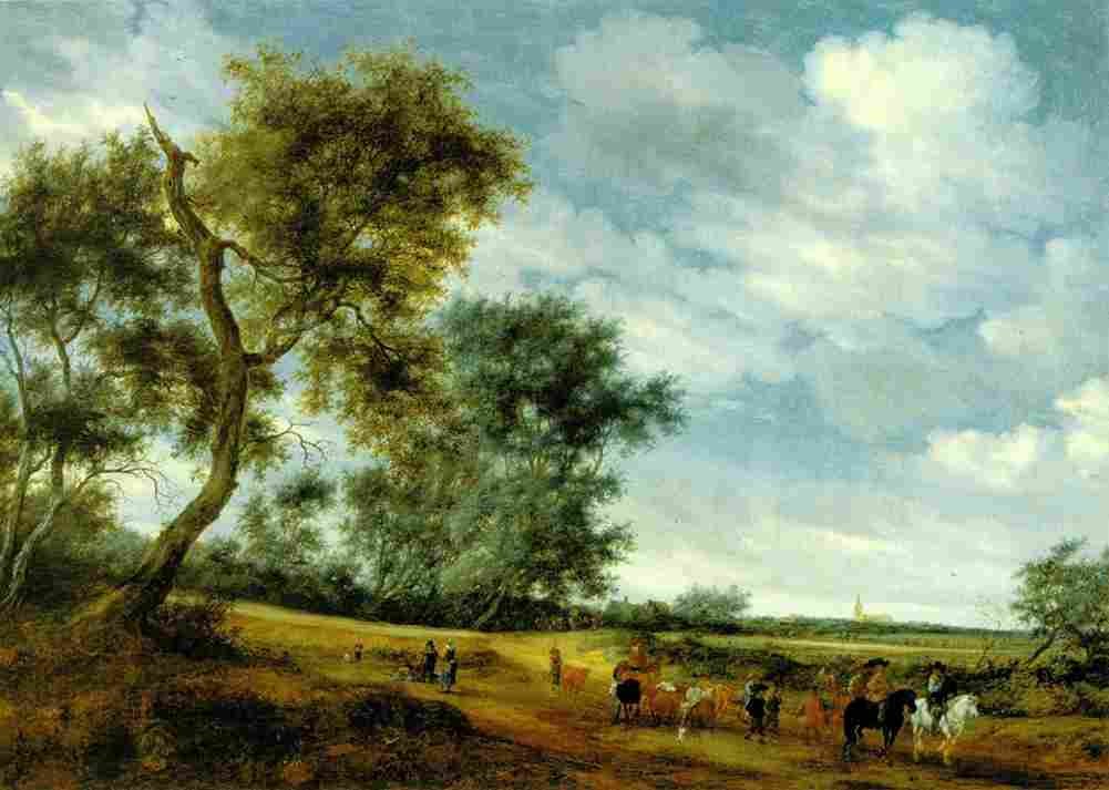 ruy Dutch Landscape with Raid Art A4 Photo Print