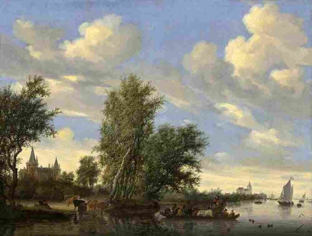 ruy Ferry on a River Art A4 Photo Print