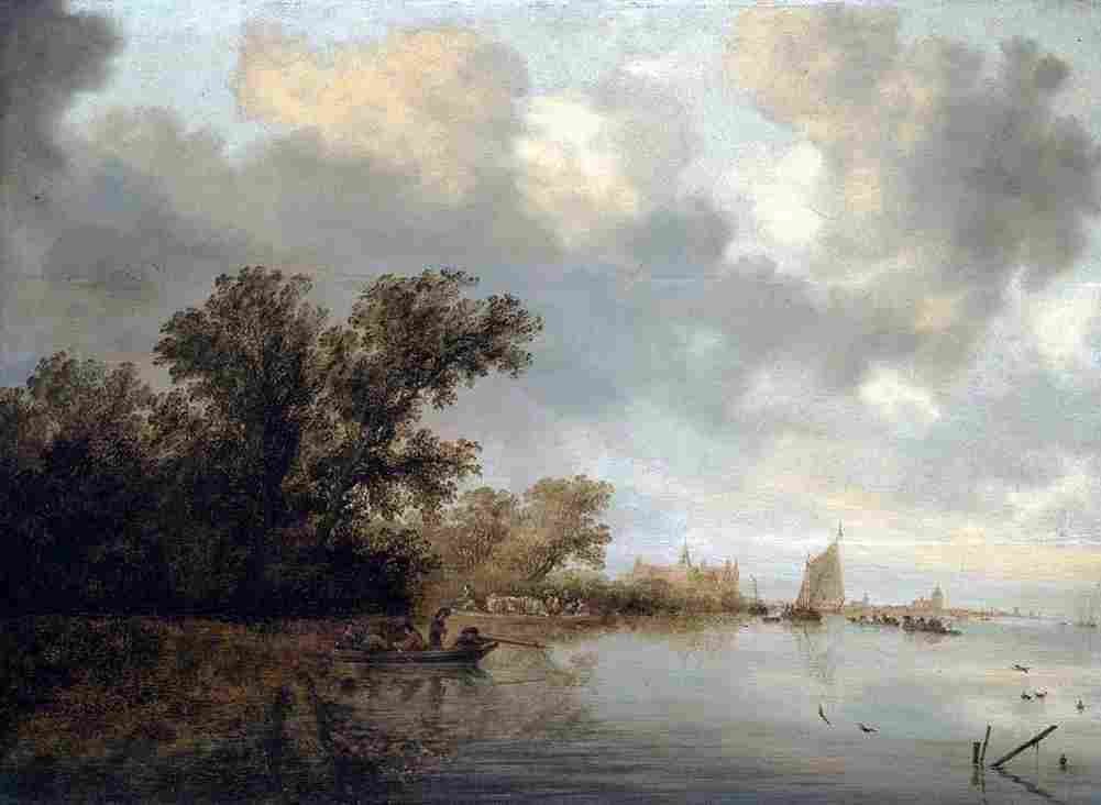 ruy River with Boats Art A4 Photo Print