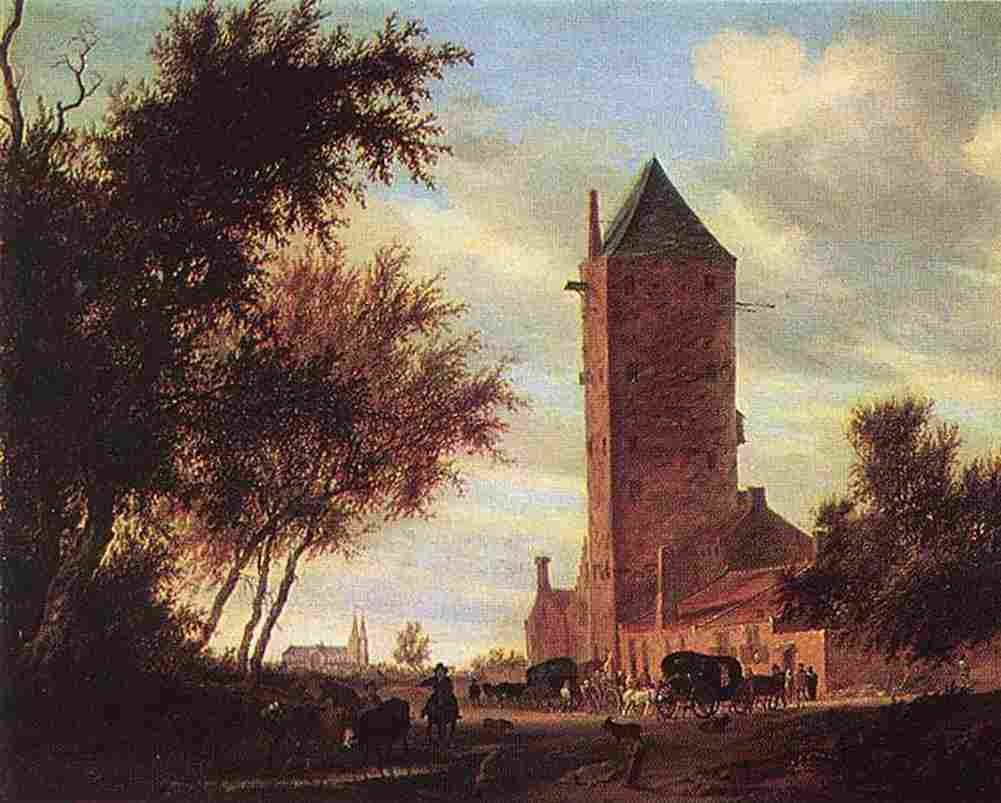 ruy Tower at the Road Art A4 Photo Print