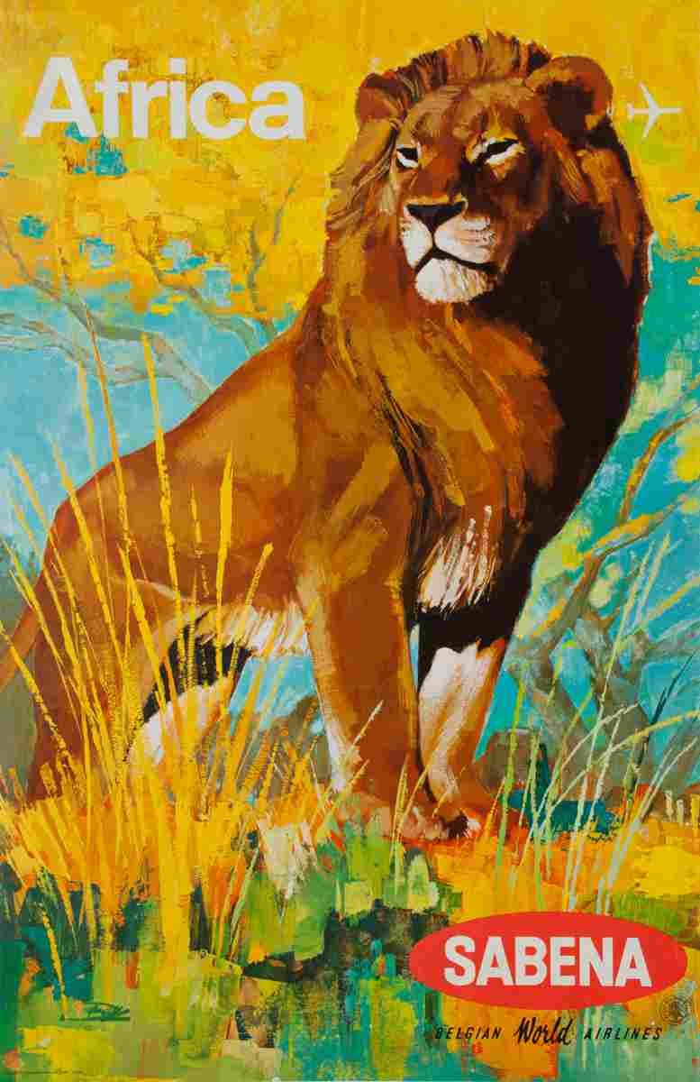 sabena africa 1968 4 Advert A4 Photo Print