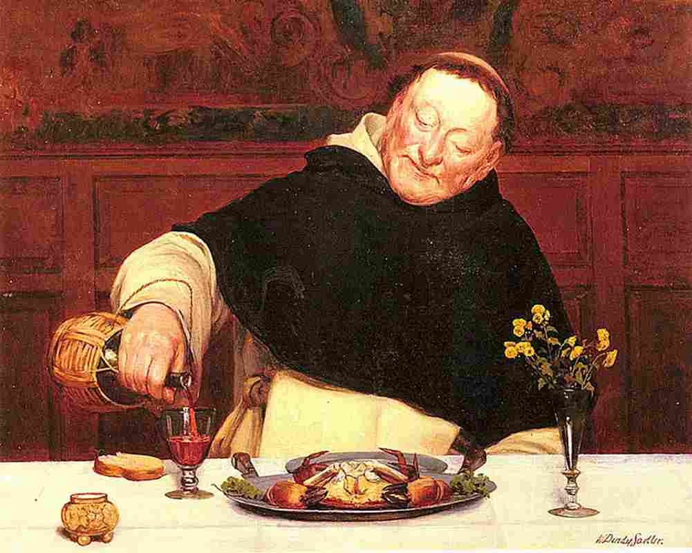 sadler the monks repast Art A4 Photo Print