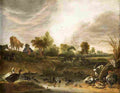 saftleven cornelis landscape with animals Art A4 Photo Print