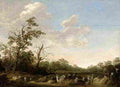 saftleven herman landscape with shepherds playing music Art A4 Photo Print