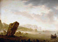 saftleven herman mediterranean coastal scene Art A4 Photo Print
