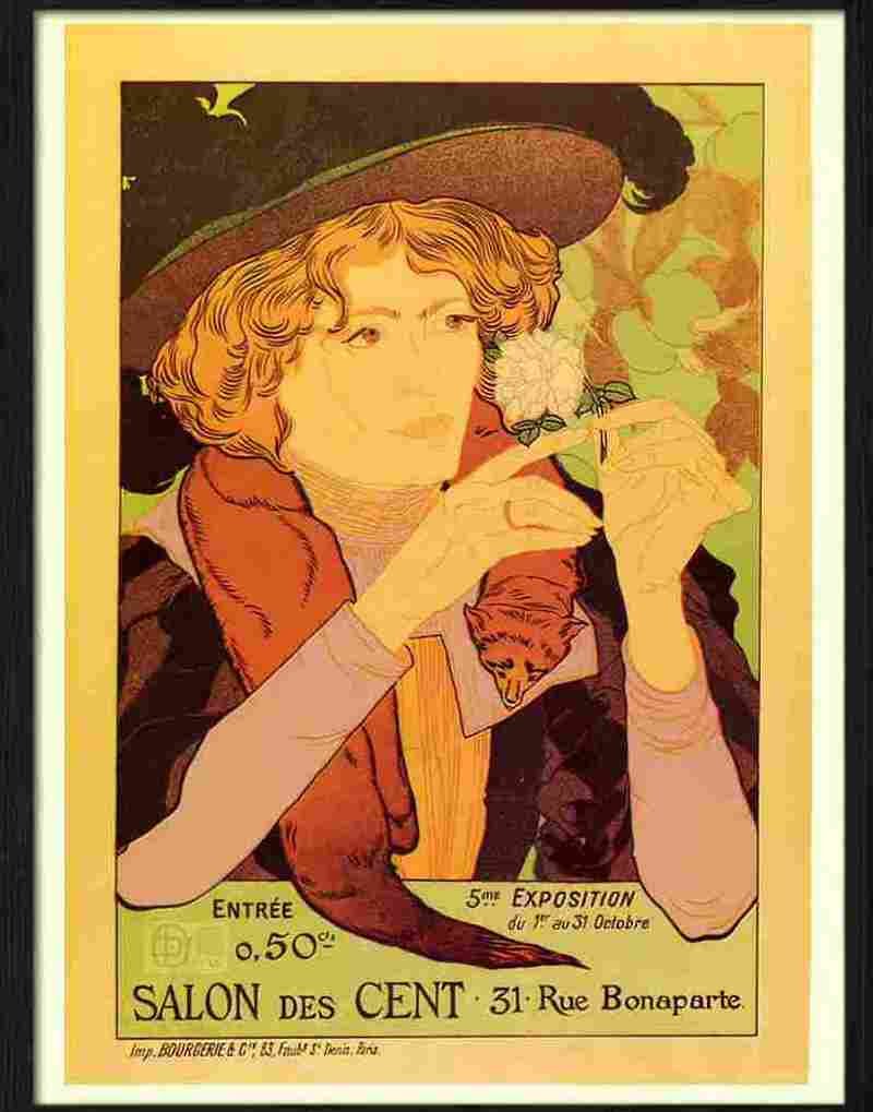 salon des cent georges de feure 1894 2 Advert A4 Photo Print