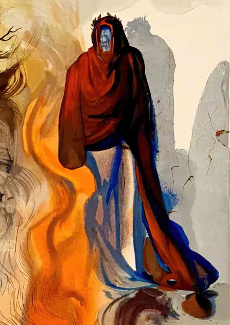 salvador dali dante alighieri la divine comedie CROP A4 Photo Print