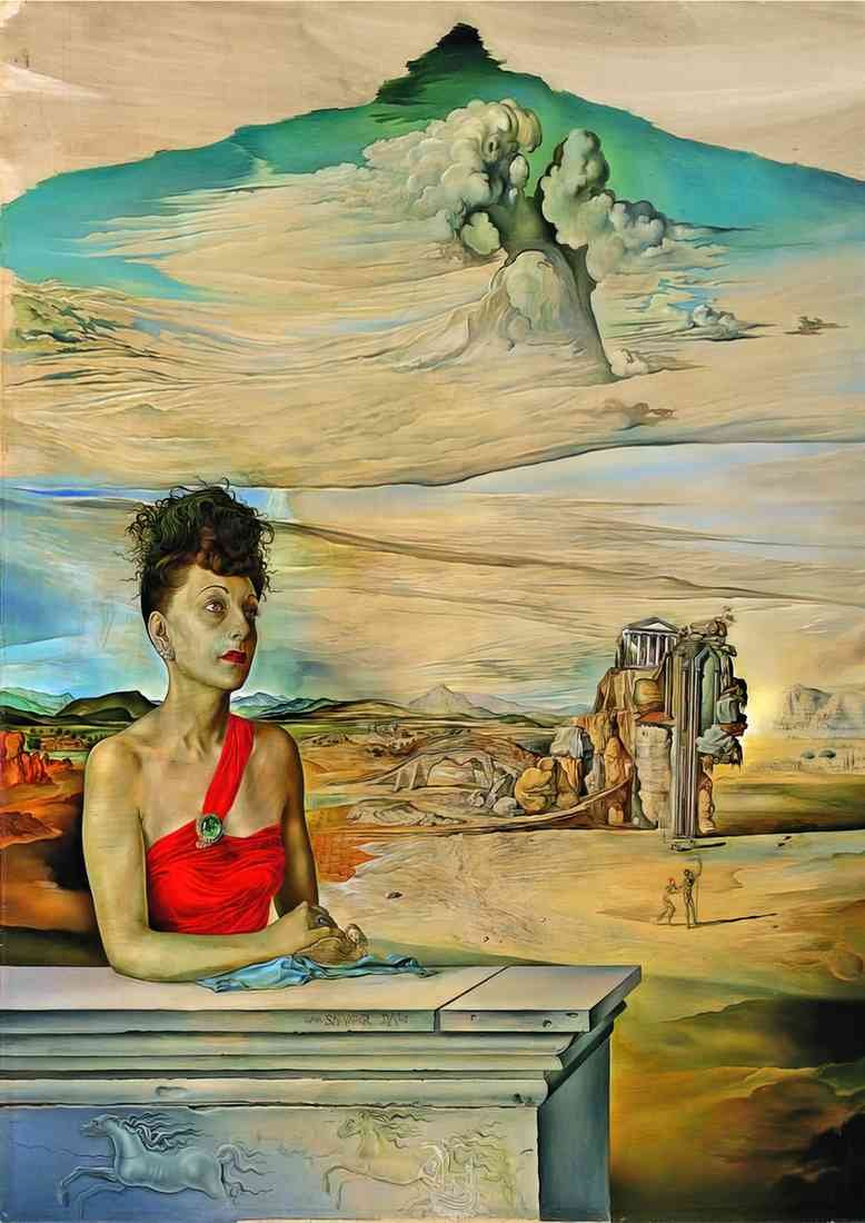 salvador dali portrait of mrs jack warner A4 Photo Print