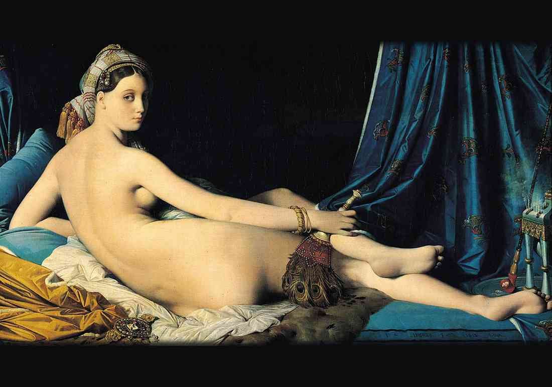 sample 2 Ingres Grande Odalisque A4 Photo Print