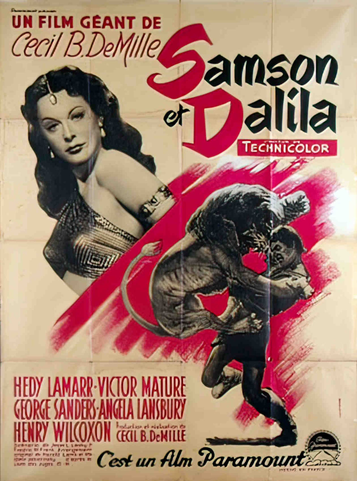 samson et dalila Advert A4 Photo Print