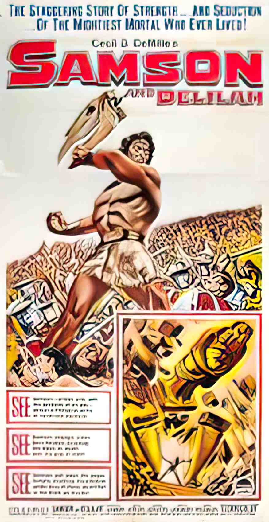 samson et dalila us 3sh Advert A4 Photo Print