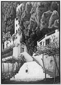 san cosimo ravello mc escher 1932 A4 Photo Print