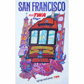 san francisco twa david klein 1958 3 Advert A4 Photo Print