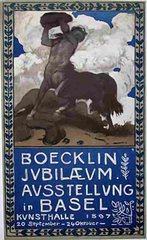 sand Bocklin Anniversary Exhibition in Basel Art A4 Photo Print