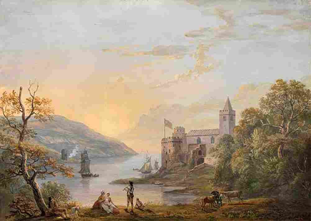 sandby Dartmouth Castle Art A4 Photo Print