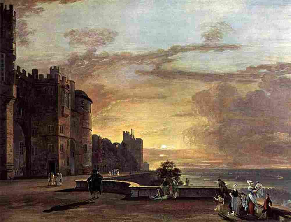 sandby Windsor Castle View of the North Terrace Art A4 Photo Print