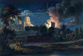 sandby Windsor Castle from Datchet Lane on a Rejoicing Night Art A4 Photo Print