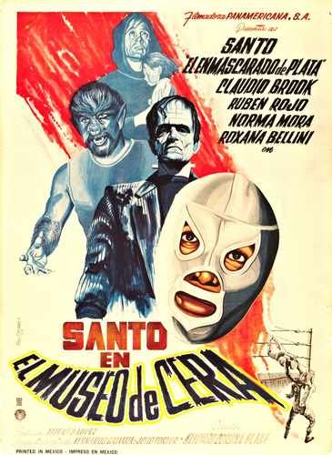 santo in wax museum  01 film star poster A4 Photo Print