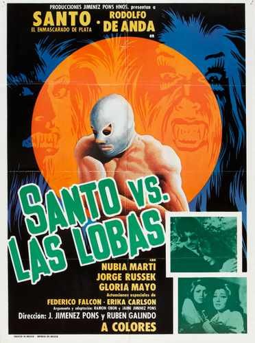 santo vs she wolves  01 film star poster A4 Photo Print