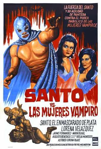 santo vs vampire women  02 film star poster A4 Photo Print